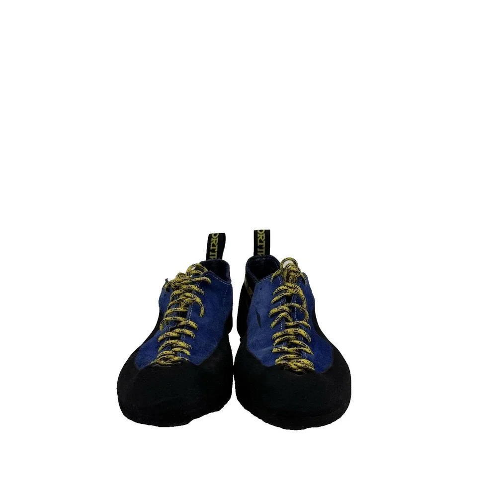 La Sportiva Italy Unisex Blue Suede Rock Climbing Bouldering Shoes 42 W10 M8.5-9
